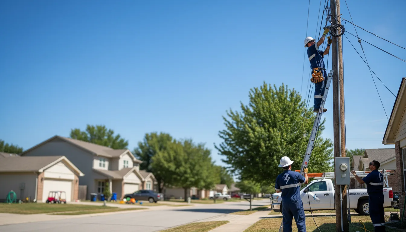 Residential electrician providing installation services in Murrayville, GA